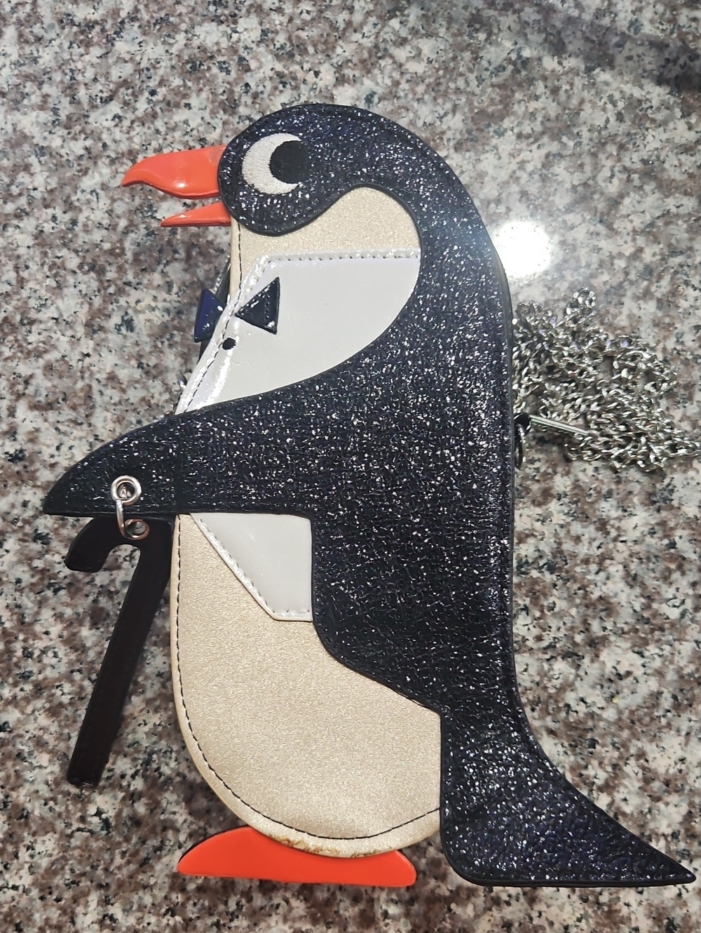 Disney Danielle Nicole Penguin Crossbody Bag - Black, Cream, Orange
